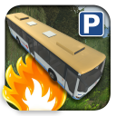 3D Bus Car Parking Icon