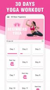Yoga for Beginners – Daily Yoga Workout at Home screenshot 2