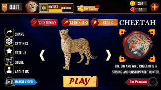 Wild Cheetah Simulator Games screenshot 3