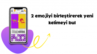 2 Emoji 1 Kelime 2021: Kelime Birleştir screenshot 1