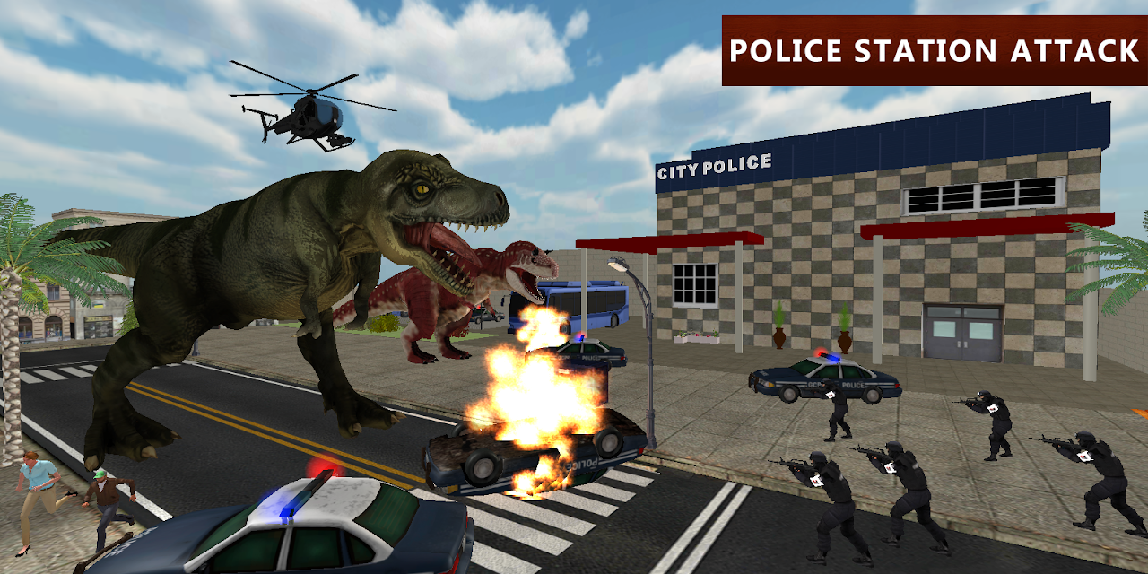 Dinosaur Games Simulator Dino Attack 3D Apk Download for Android- Latest  version 2.7- com.best.virtual.social.sim.games.dinosaur.games.survival.dino .simulators.attack