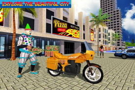 Scary Clown Boy Pizza Bike Delivery screenshot 12