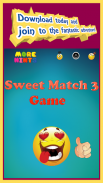 Sweet Match 3 Jogo de Puzzle screenshot 3