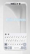 ثيم لوحة المفاتيح Classic Business White screenshot 1