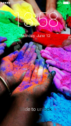 Holi Festival Lock Screen screenshot 6