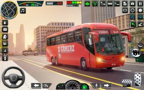 अमेरिकन शहर बस ड्रायव्हिंग खेळ screenshot 3