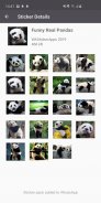 Baru lucu Panda stiker WAstickerApps screenshot 2