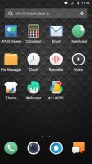 Cool black APUS Launcher theme screenshot 1