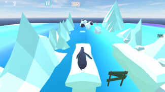 Subway Penguin Ice Surfer 2021  : Free Runner screenshot 3