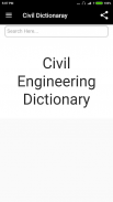 Civil Engineering Dictionary screenshot 0