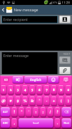 Pink Keyboard for Smartphone screenshot 3