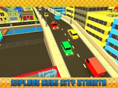 Blocky Furious Taxi Craft screenshot 6