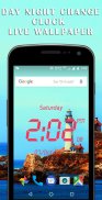 Day night changing clock live wallpaper screenshot 2