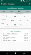 Triathlon Calculator: Pace for Swim/Bike/Run screenshot 3