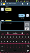 Fancy Pink Keyboard screenshot 3