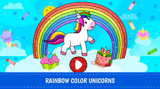 Unicorn Mewarnai Glitter Buku screenshot 3