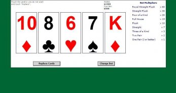 5 Card Draw Poker Solitaire screenshot 4