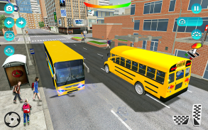 Coach School bus driving game screenshot 4