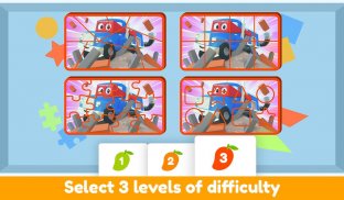 Car City Puzzle Games - Brain Teaser for Kids 2+ screenshot 3