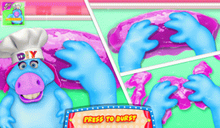 Ông Fat Unicorn Slime Maker trò chơi! Đồ chơi Squi screenshot 5