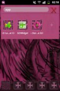 GO EX เปิดธีมสีชมพู Emo screenshot 7