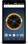 Luxury Golden Clock Live Wallpaper screenshot 0