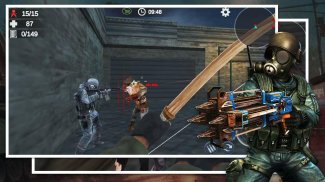Zombie 3D Gun Shooter- Real Survival Warfare screenshot 2