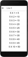 Maths Tables screenshot 1