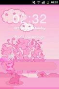 GO Locker Theme الأرنب الوردي screenshot 4