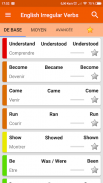 English Irregular Verbs screenshot 1