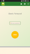 Weekly Notepad screenshot 1
