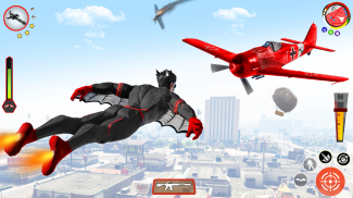 Flying Superhero Robot Transform Bike City Rescue screenshot 6
