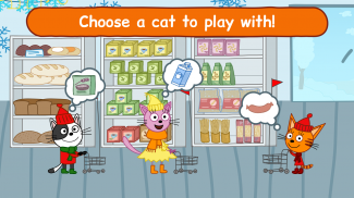 Kid-E-Cats: 婴儿购物游戏! 小猫杂货店物语 & 动物游戏! 小孩游戏 - 超市经营 screenshot 15