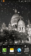 Tuyết ở Paris Hình nền sống screenshot 2