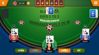 blackjack 21 : Vegas casino free card games screenshot 5