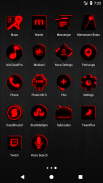 Flat Black and Red Icon Pack v4.7 ✨Free✨ screenshot 19