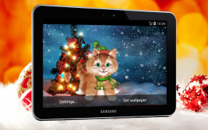 Winter Kitty Live Wallpaper screenshot 4