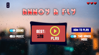 Annoy a Fly :Hit annoying flies with a ball screenshot 2