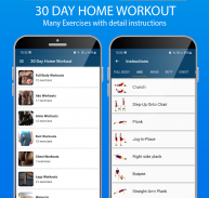 30 Day Home Workouts screenshot 3