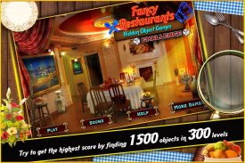 Fancy Restaurants - Hidden Object Games Challenge screenshot 1