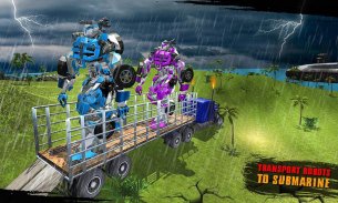 Underwater Robot Transform Future Transport Game screenshot 1