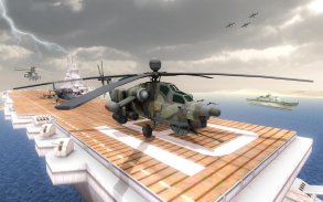 🚁 Gunship Helicopter Strike 🚁 3D Battle Chaos screenshot 2