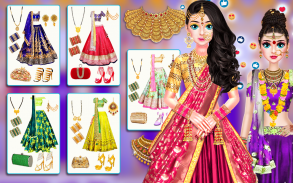 Indian Wedding Makeup Dress up screenshot 1