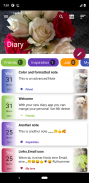 Diary app with lock screenshot 1