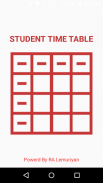 Class Time Table screenshot 0