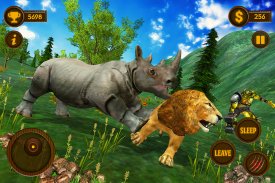 Wild Rhino Family Jungle Simulator screenshot 1
