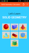 Solid Geometry Calculator screenshot 0