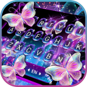 Neon Butterfly Teclado