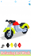 Vehicles 3D Color by Number - Voxel Coloring Pages screenshot 3