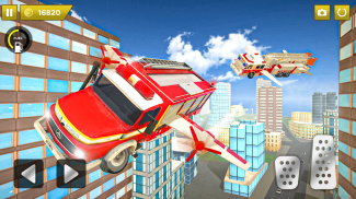 Flying Fire Truck Driving Sim screenshot 4